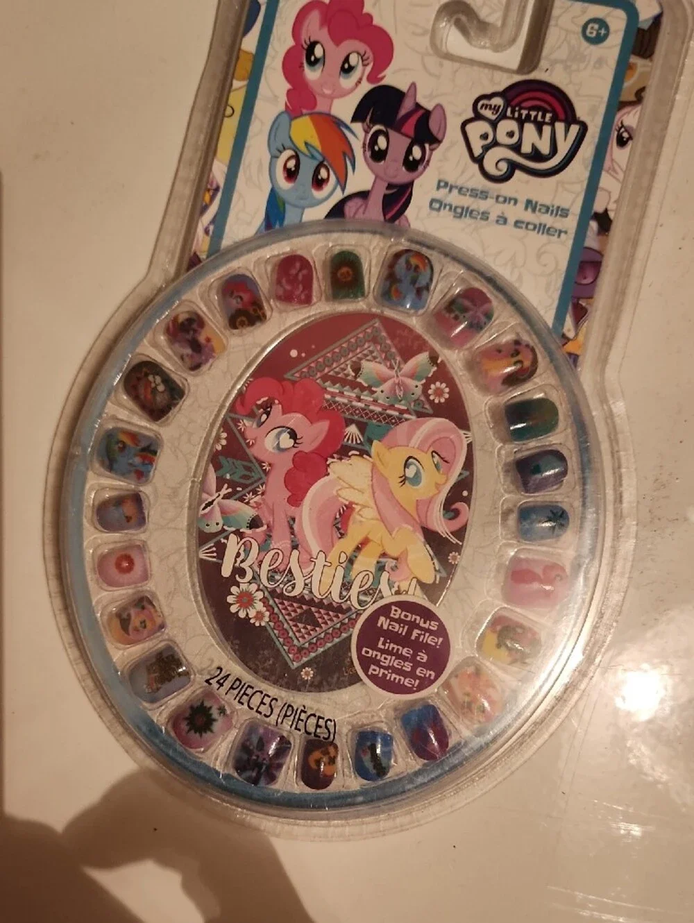 My Little Pony Press-On Nails - Pink, Purple, Blue, Yellow